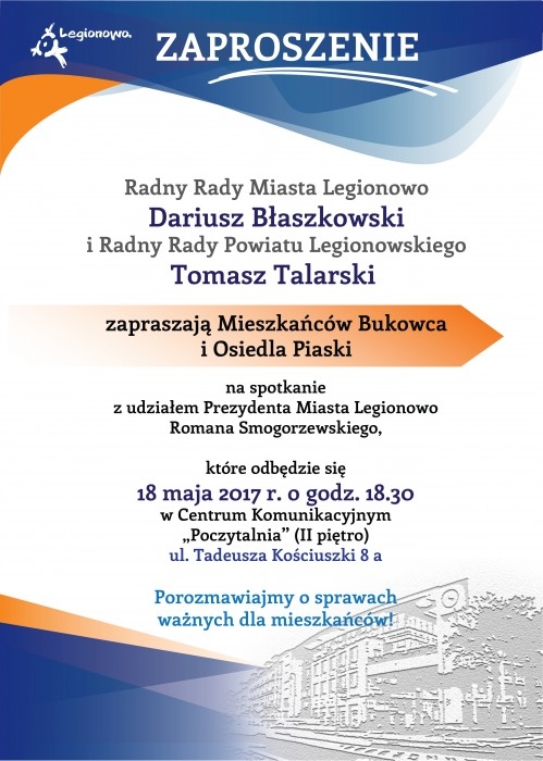 Plakat informujący o soptkaniu
