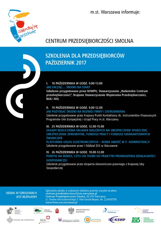 Plakat: http://firma.um.warszawa.pl/wydarzenia/typ/szkolenia/