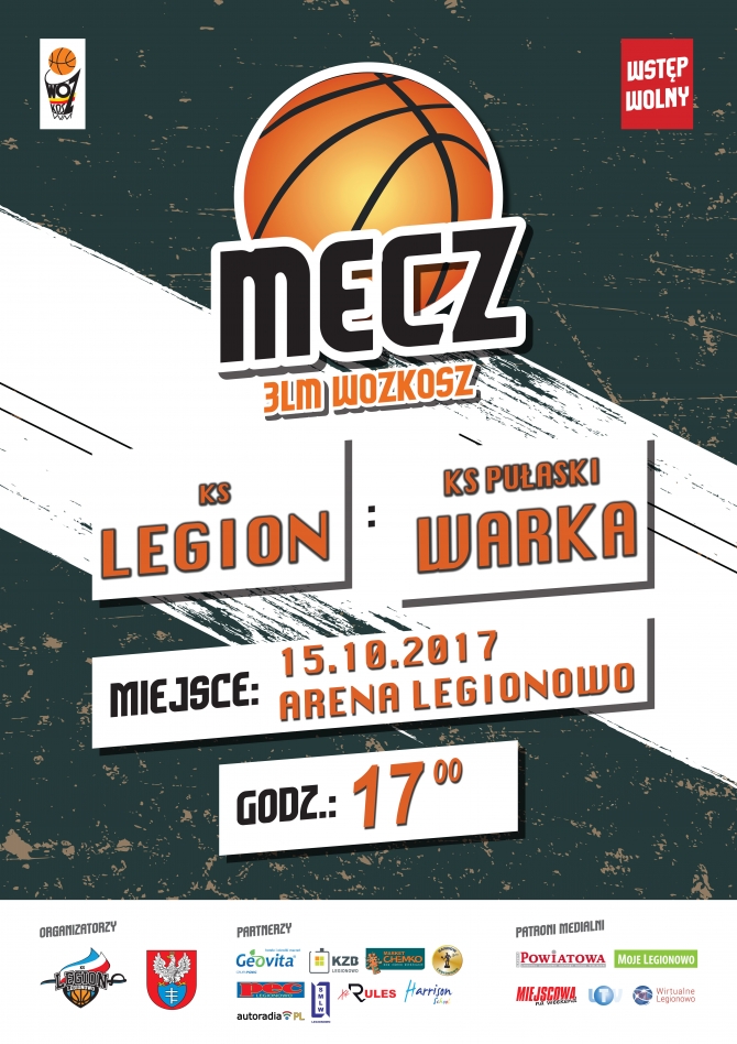 Mecz 3LM WozKosz: KS Legion vs. KS Pułaski Warka