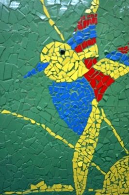 Mozaika w kształcie kolibra