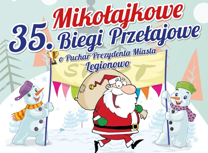 Plakat - Biegi Mikołajkowe