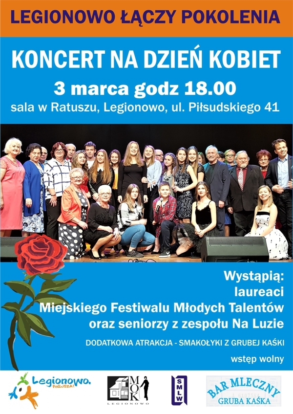 Koncert na Dzień Kobiet - Legionowo Łączy Pokolenia