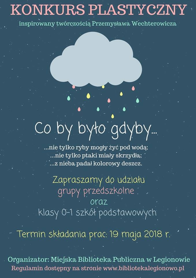 Konkurs Plastyczny inspirowany twórczością Przemysława Wechterowicza