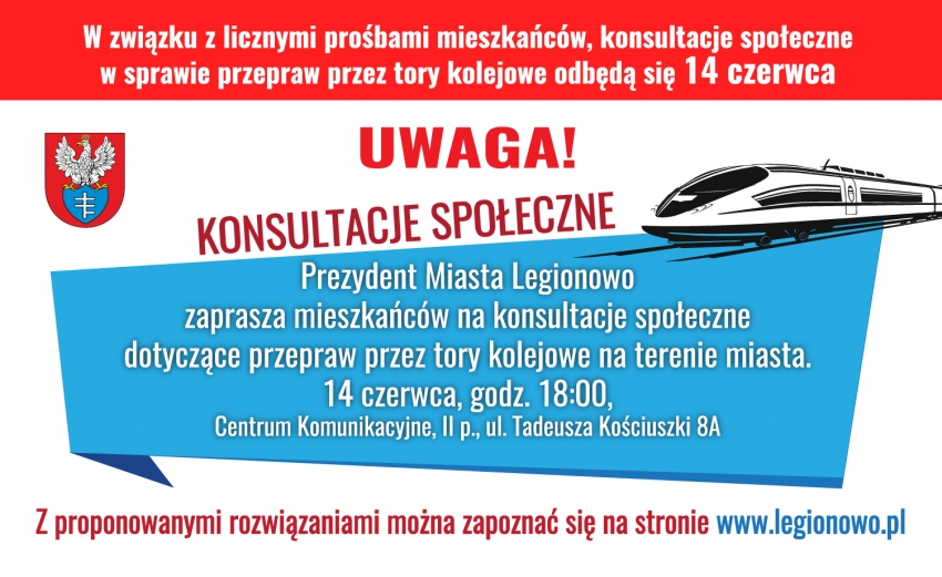 Konsultacje społeczne dot. przepraw przez tory kolejowe