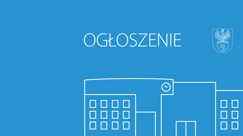 ogłoszenie Urząd Miasta - grafika wyróżniająca