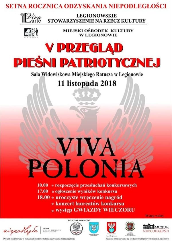 V Przegląd Pieśni Patriotycznej VIVA POLONIA Koncert laureatów