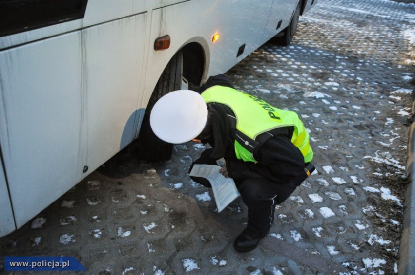 Kontrola autokaru/Fot. policja.pl