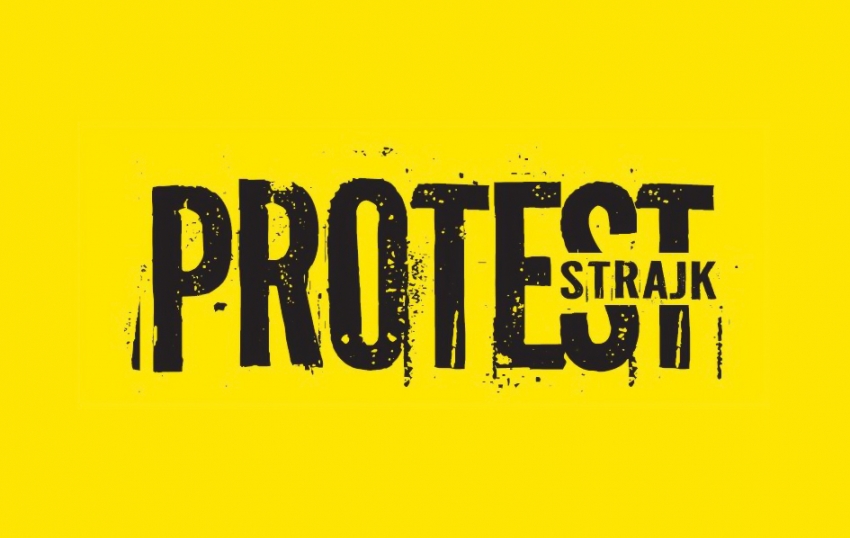 Protest nauczycieli - grafika