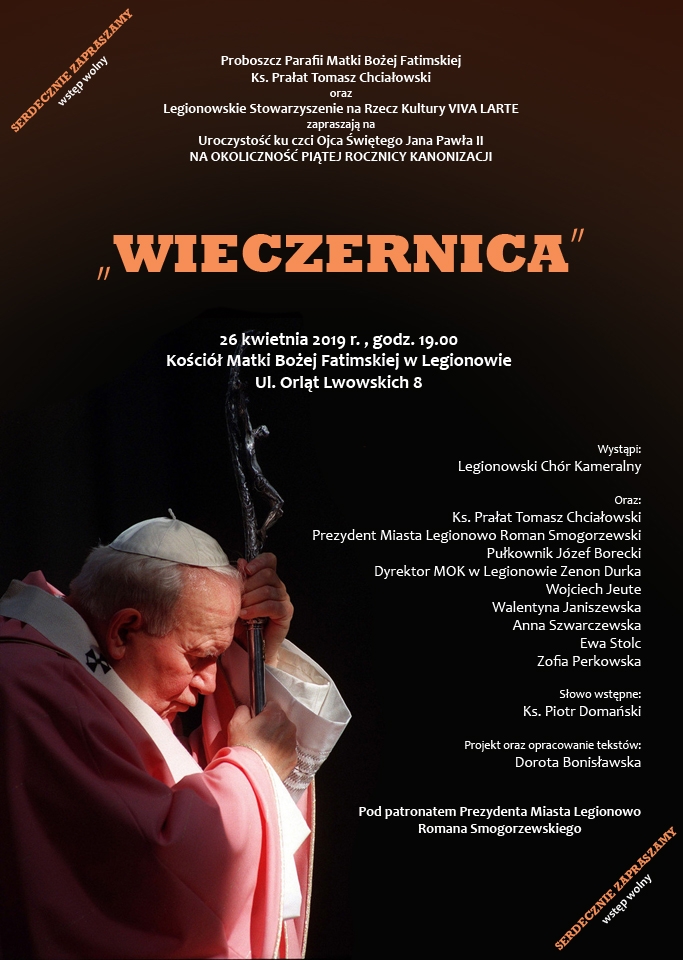 Opis: plakat Wieczernica