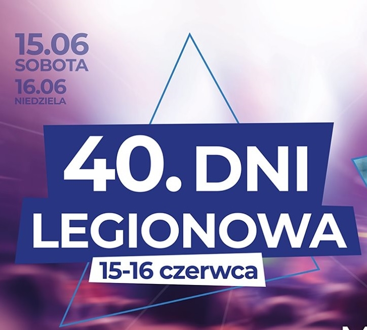Fragmen plakatu na 40 Dni Legionowa