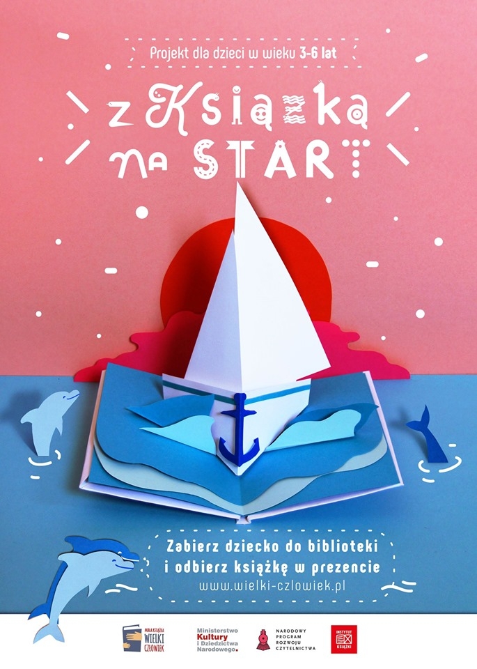 Plakat akcji: Z książką na start