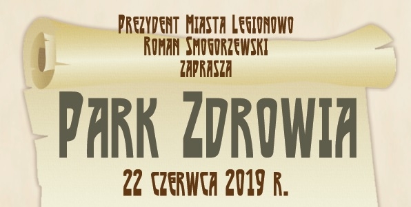 Góra plakatu - 22 czerwca potańcówki w Parku zdrowia