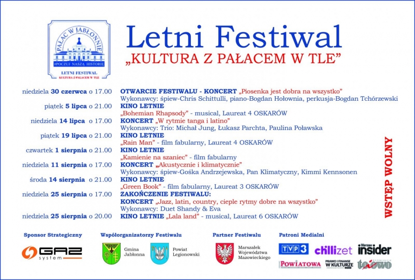 Program pałac w Jabłonnie