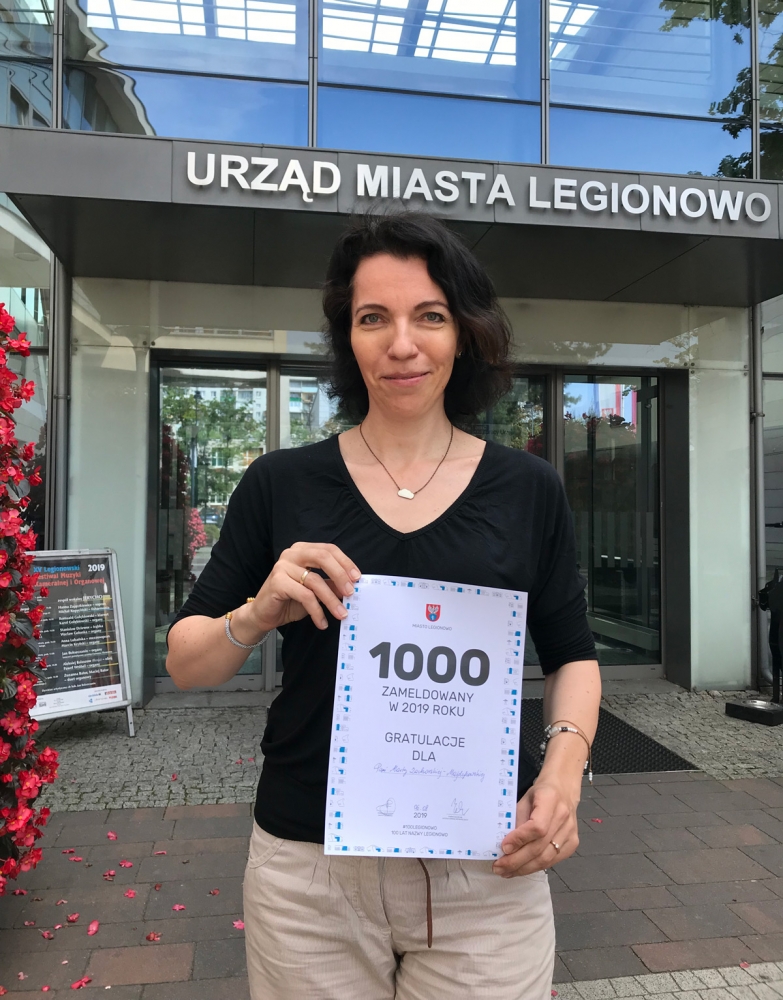 Pani Marta - tysięczna zameldowana w 2019 roku w Legionowie