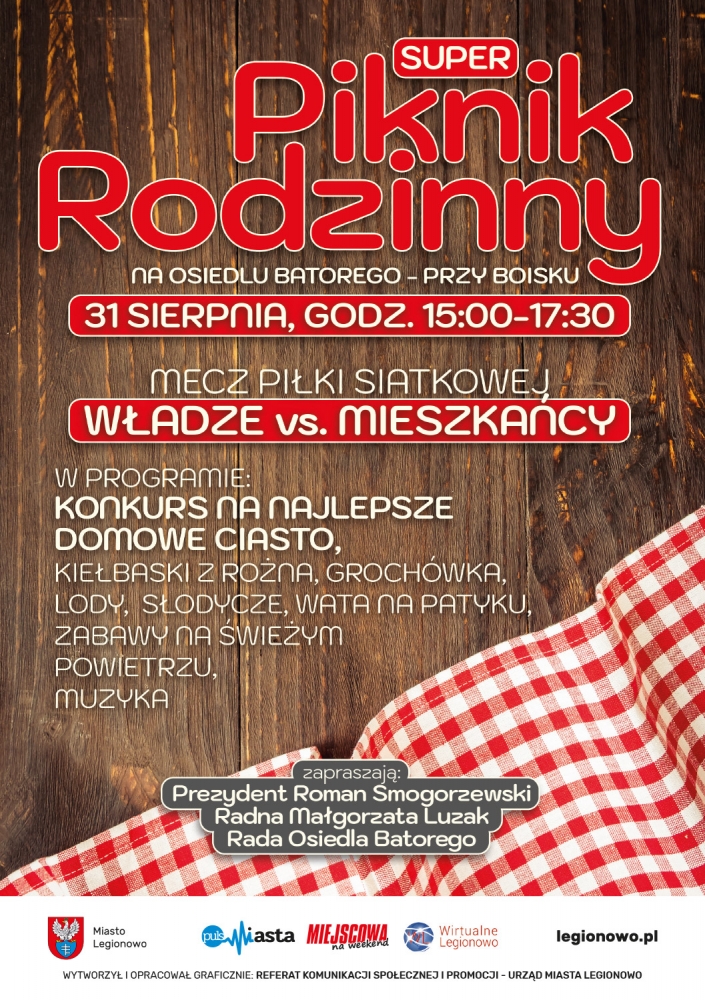 Plakat Pikniku Rodzinnego na os. Sobieskiego