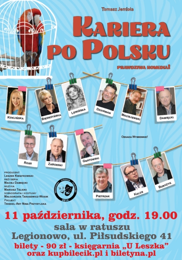 Plakat promujący spektakl