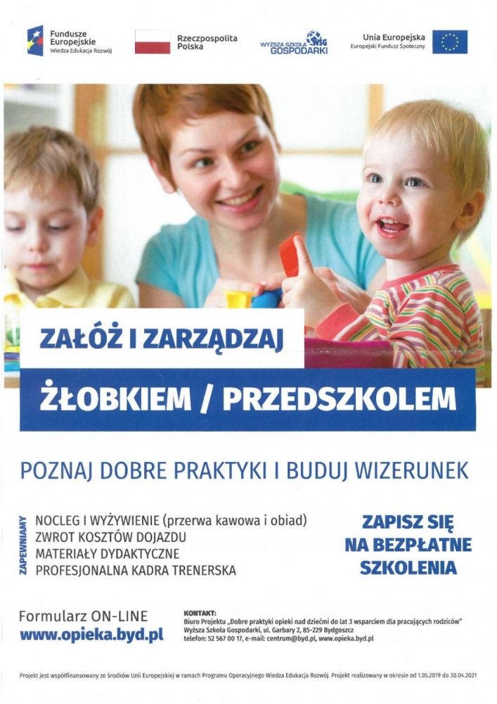 Plakat promujący inicjatywę i projekt: http://www.opieka.byd.pl
