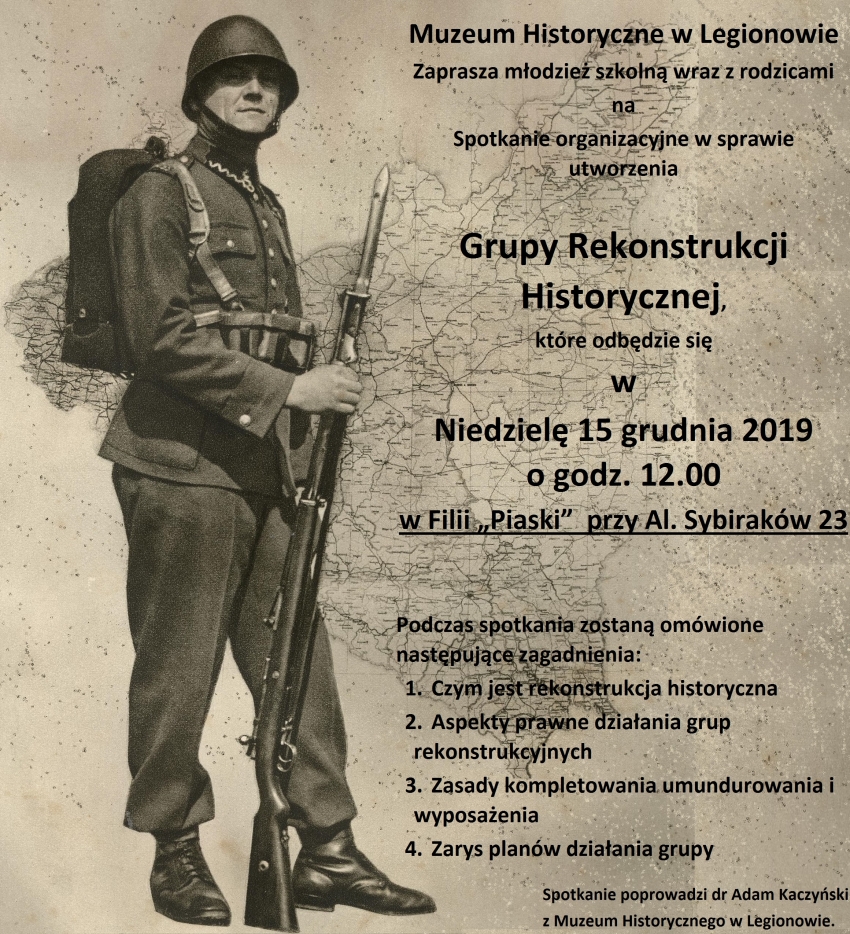 Spotkanie organizacyjne - utworzenie grupy rekonstrukcji historycznej