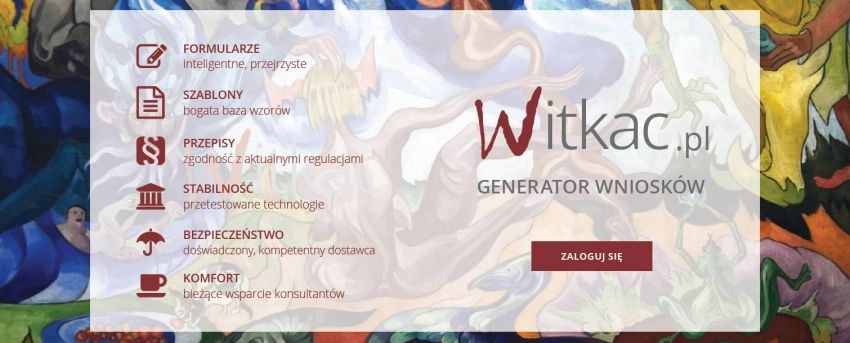 Grafika informująca o możliwościach systemu witkac.pl