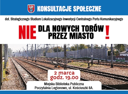 Konsultacje społeczne dot.  Strategicznego Studium Lokalizacyjnego Inwestycji Centralnego Portu Komunikacyjnego