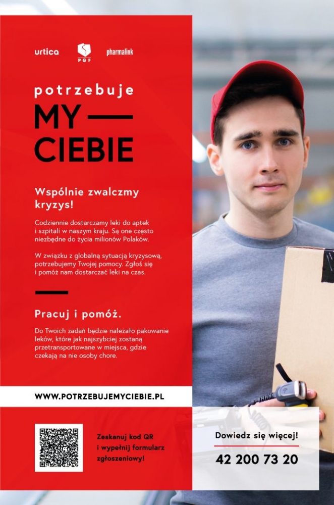 Potrzebujemy Ciebie plakat promujący