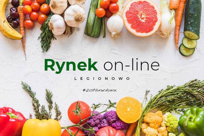 Grafika wyróżniająca: Rynek on-line Legionowo w ramach akcji #zostanwdomu