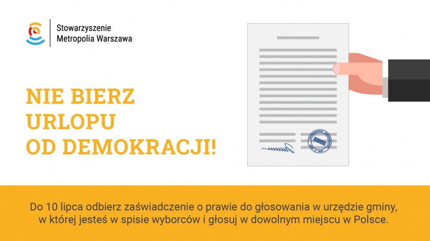 Grafika do akcji - nie bierz urlopu od demokracji