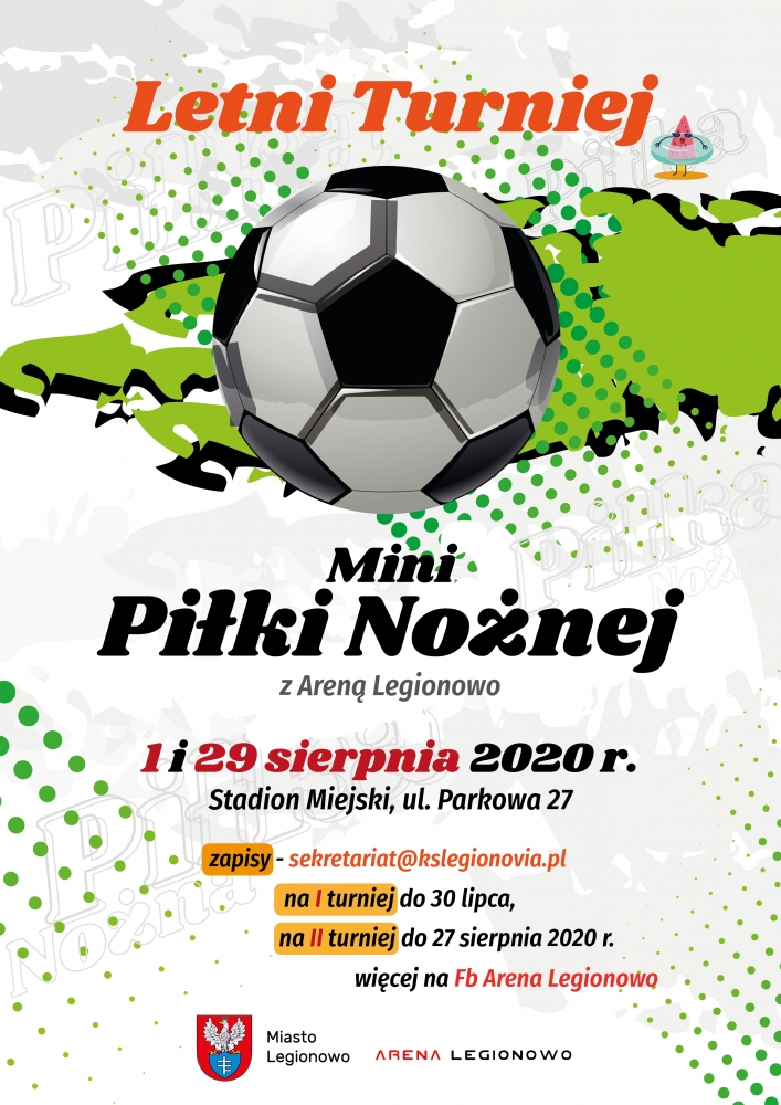Plakat do akcji Letni Turniej mini Piłki nożnej