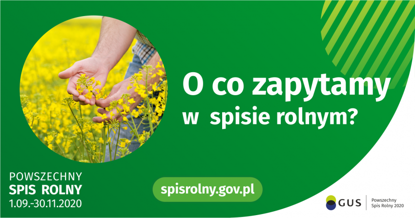 Grafika promująca Powszechny Spis Rolny | źródło: GUS