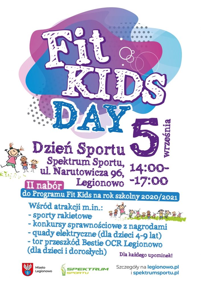 Plakat promujący Fit Kids Day - Dzień Sportu
