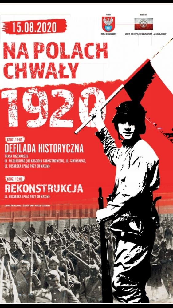 Grafika promująca obchody Święta Wojska Polskiego i 100. rocznicy Bitwy Warszawskiej