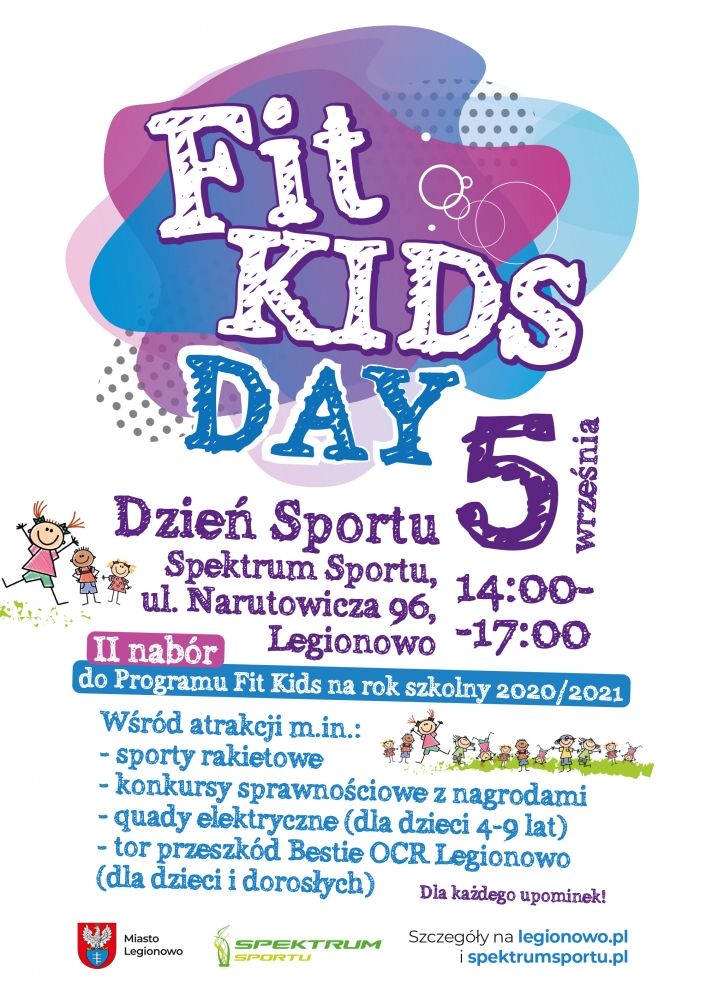 Plakat promujący Fit Kids Day - Dzień Sportu