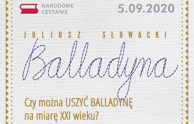 Grafika promująca wydarzenie - Narodowe Czytanie: Balladyna