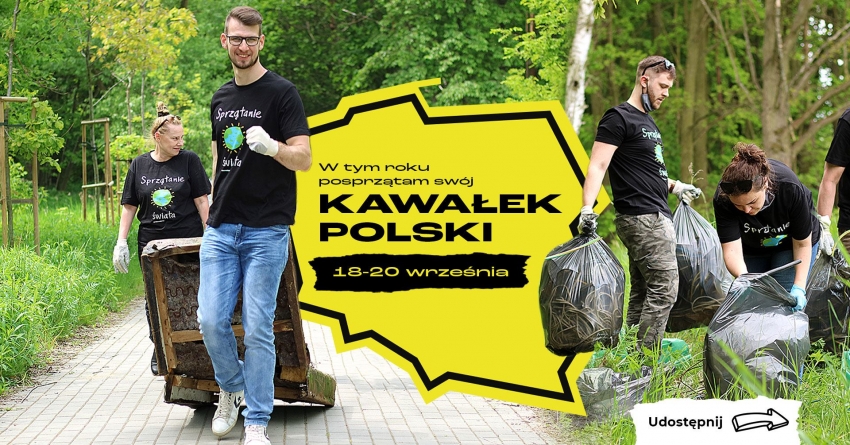 Grafika promująca Akcję Sprzątania Świata