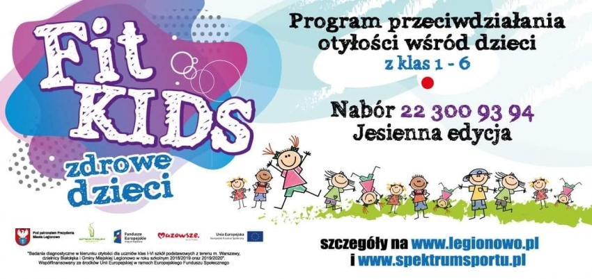 Grafika promująca akcję Fit Kids