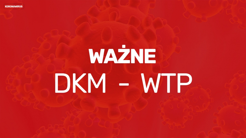 Grafika wyróżniająca z napisem - Ważne WTP - DKM