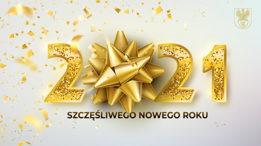 Na zdjęciu napis - 2021 szczęśliwego Nowego Roku.