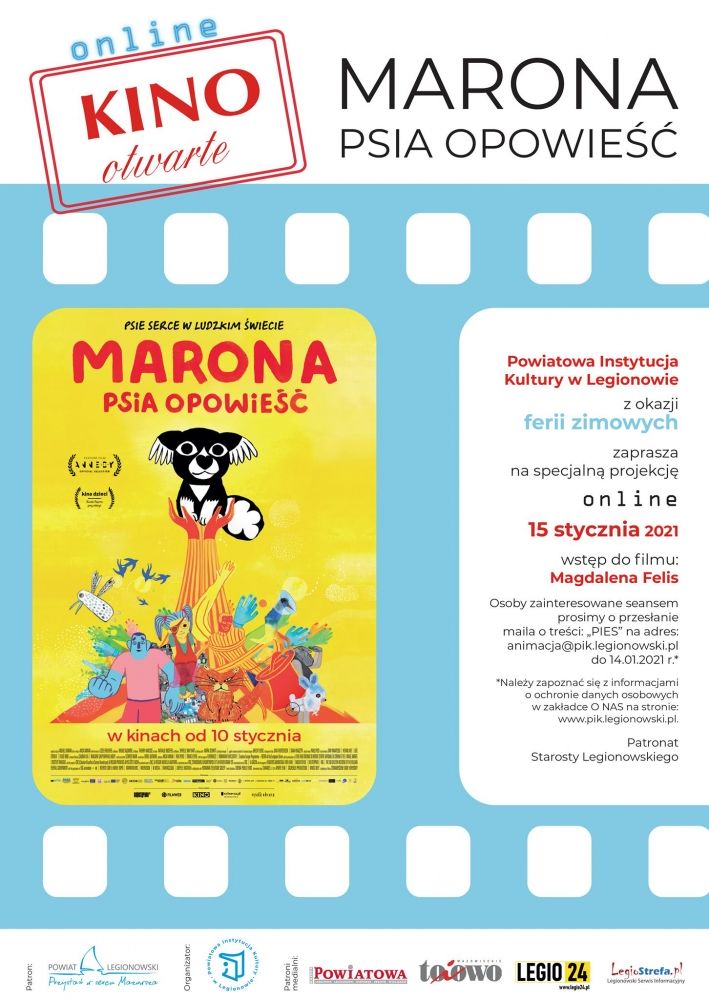 Plakat promujący film: Marona - psia opowieść