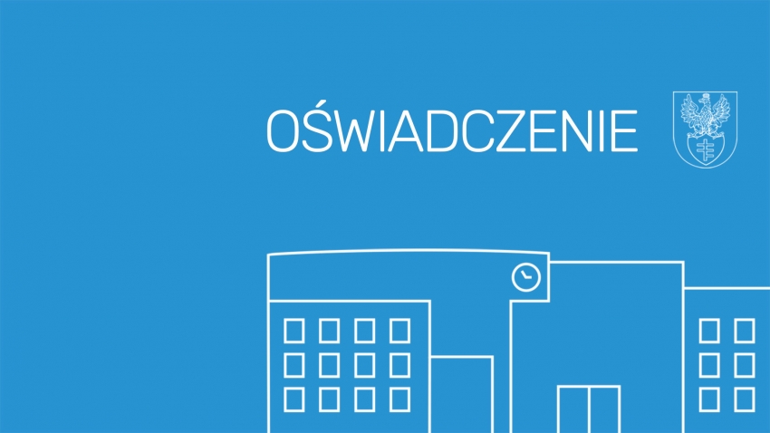 Na grafice napis: oświadczenie