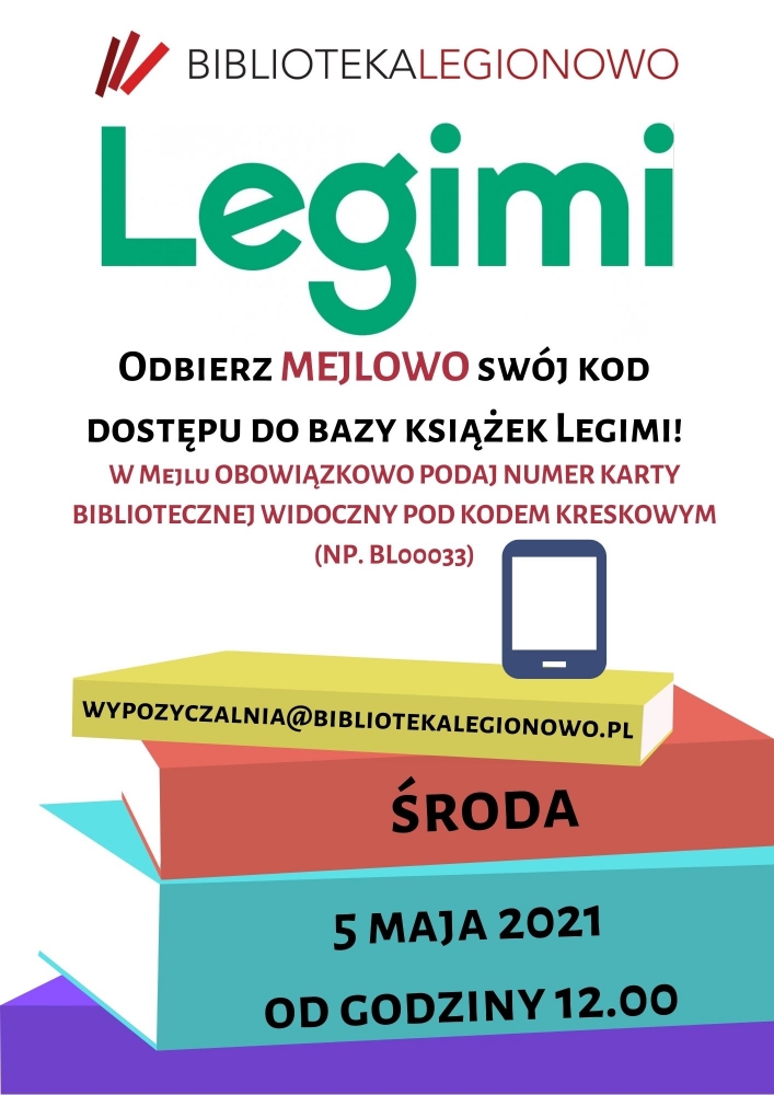 Grafika zawiera informację, która znajduje się w treści artykułu. W tle stos książek.