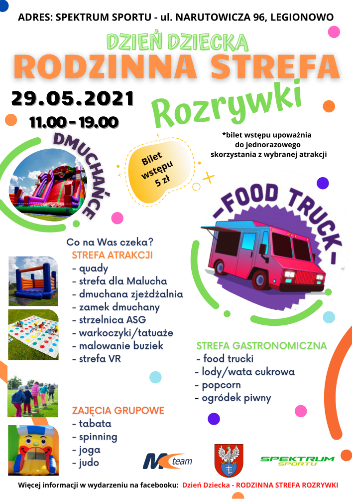 Plakat promujący wydarzenie - Dzień dziecka.