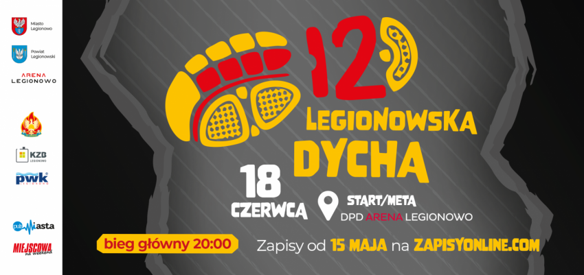 Grafika promująca wydarzenie - 12. Legionowska Dycha.