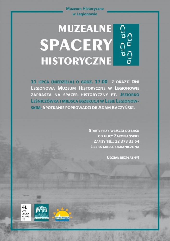 Plakat promujący: Muzealne spacery historyczne
