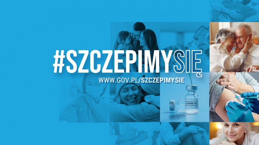 Napis: Szczepimy się.