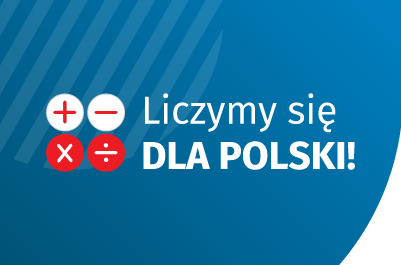 Na zdjęciu napis:Liczymy się dla polski