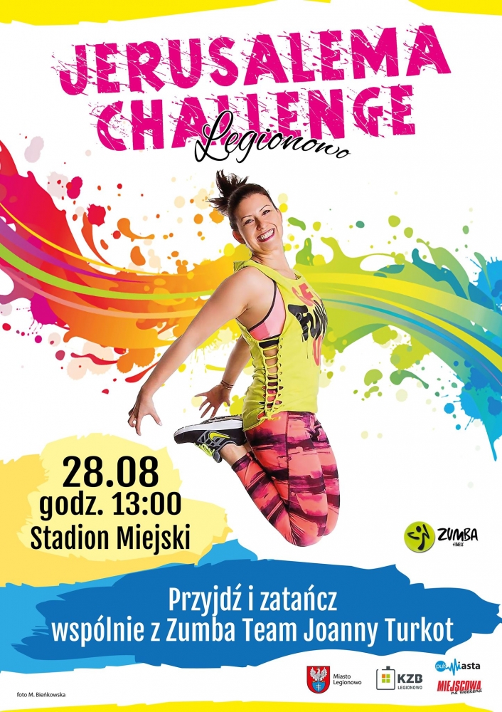 Plakat promujący wydarzenie Jerusalema challenge