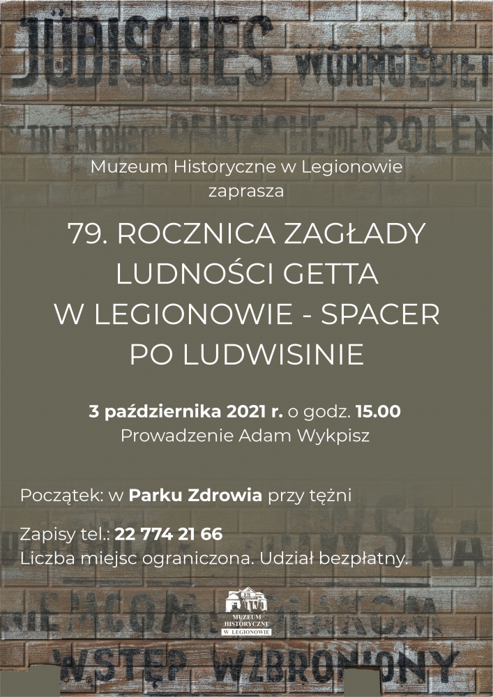 79. rocznica zagłady ludności getta w Legionowie