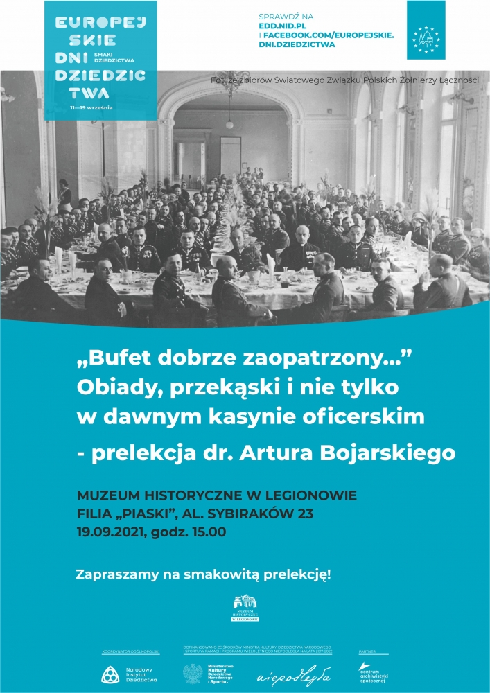 „Bufet dobrze zaopatrzony…” prelekcja w ramach Europejskich Dni Dziedzictwa