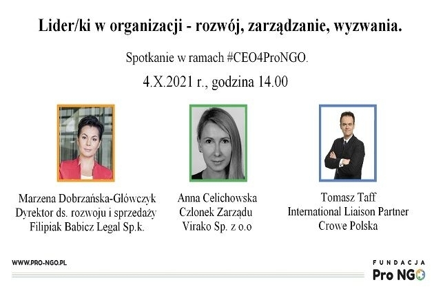 Kurs: Lider/ki w organizacji - rozwój, zarządzanie, wyzwania.