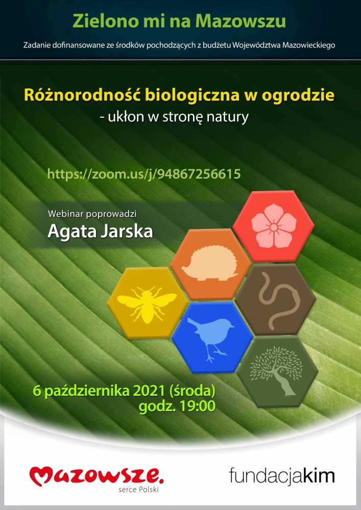 Plakat promujący wydarzenie różnorodność biologiczną